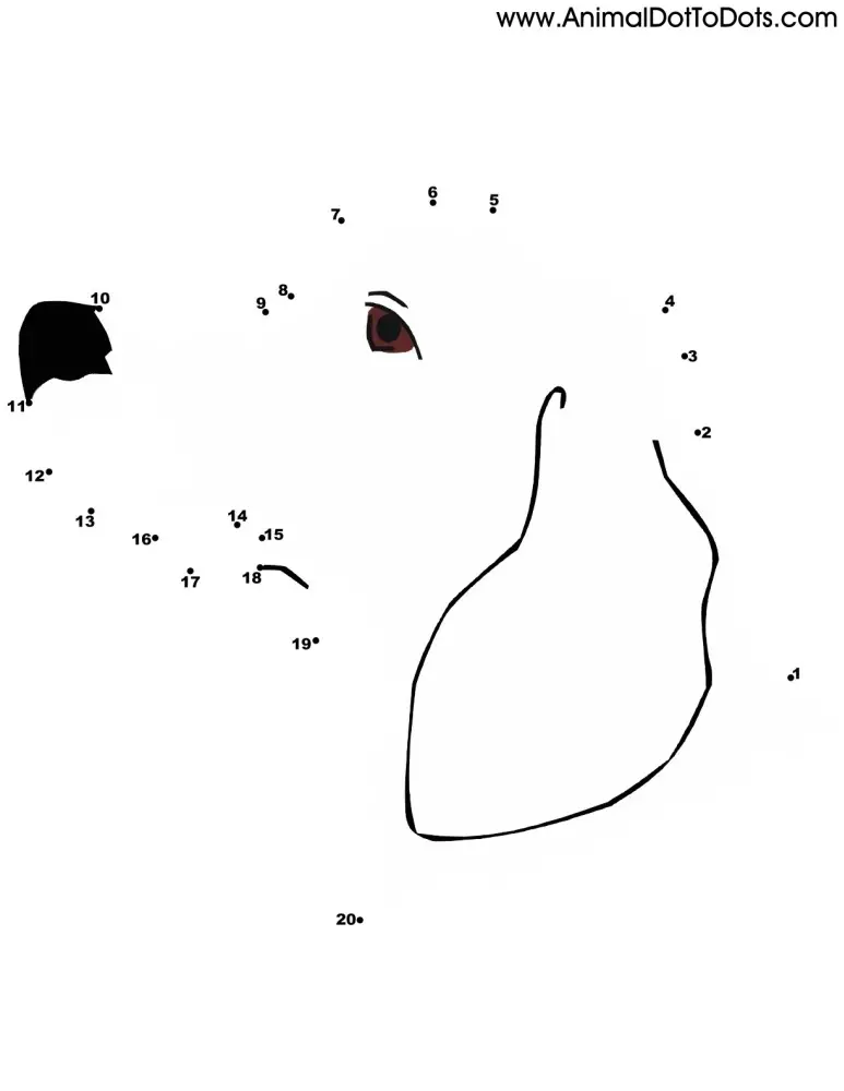 Free Printable Animal Dot-to-Dot Beagle