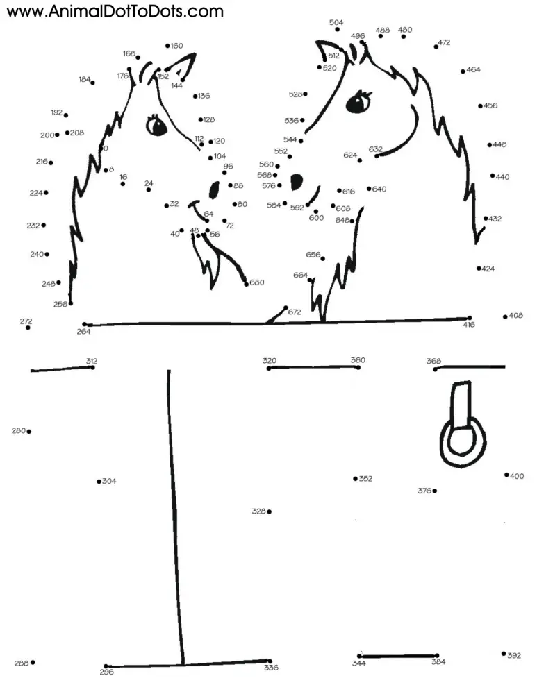 Free Printable Animal Dot-to-dot Horse