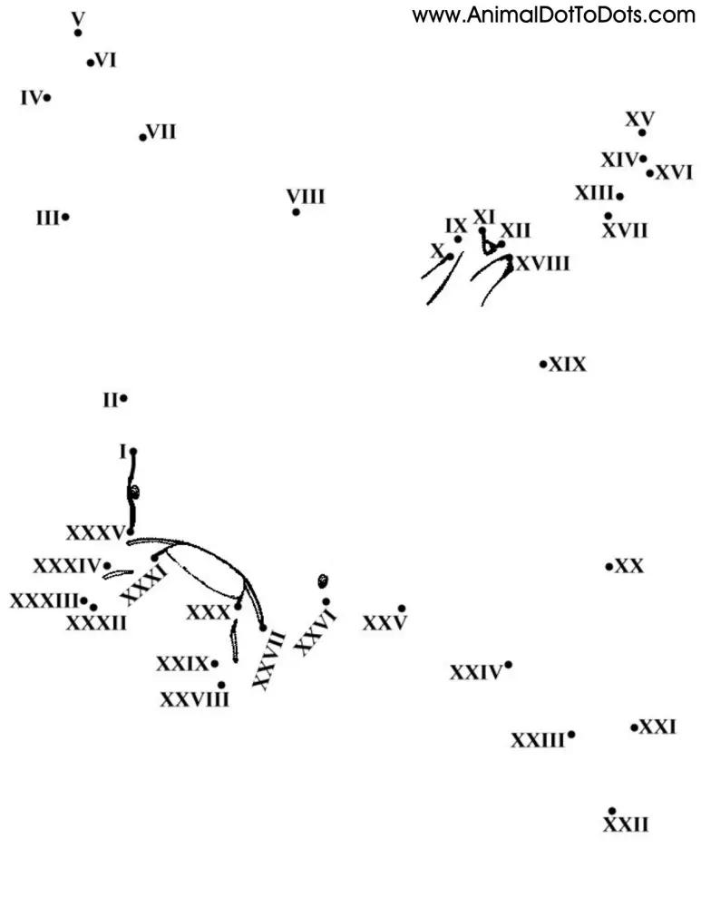 Free Printable Animal Dot-to-dot Manta Ray