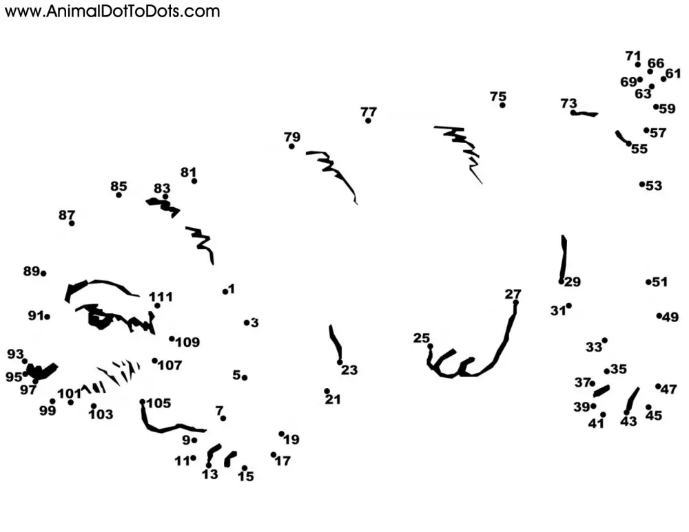 Free Printable Animal Dot-to-Dot Puppy