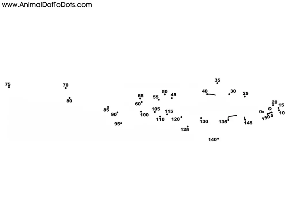 Free Printable Animal Dot-to-dot Thresher Shark